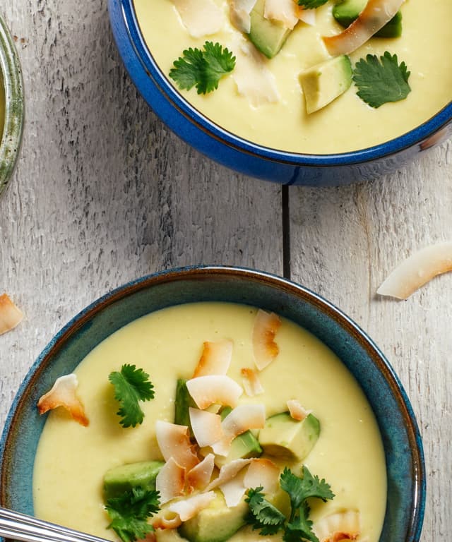 Chilled Coconut Corn Soup Punchfork