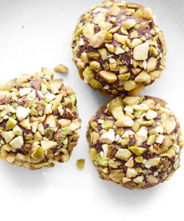 Grand Marnier Chocolate Truffles with Pistachios Punchfork
