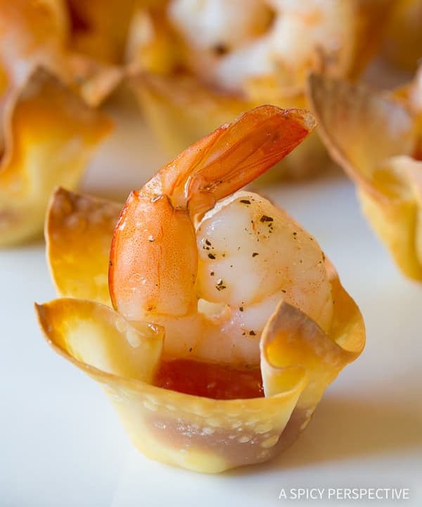 Shrimp Cocktail Wonton Cups Punchfork