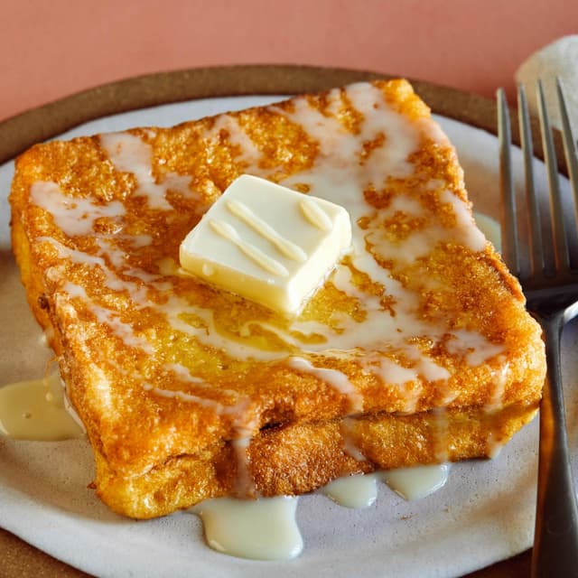 Hong KongStyle Condensed Milk Toast Punchfork