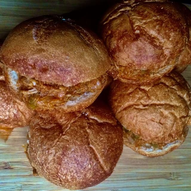 Mini Sloppy Joes with Pulled Pork Punchfork