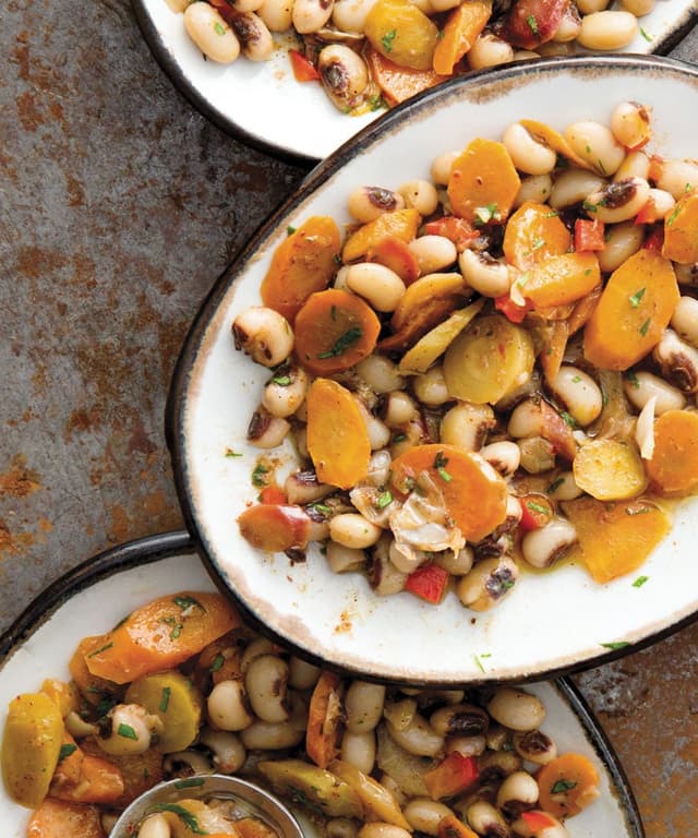 PersianStyle Carrots and BlackEyed Peas Punchfork