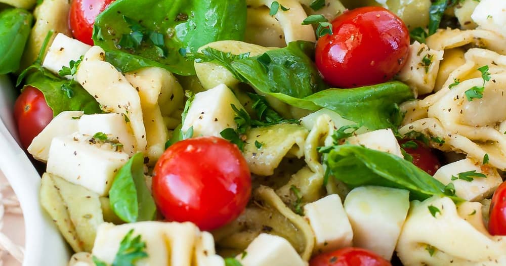 Caprese Tortellini Pasta Salad Punchfork