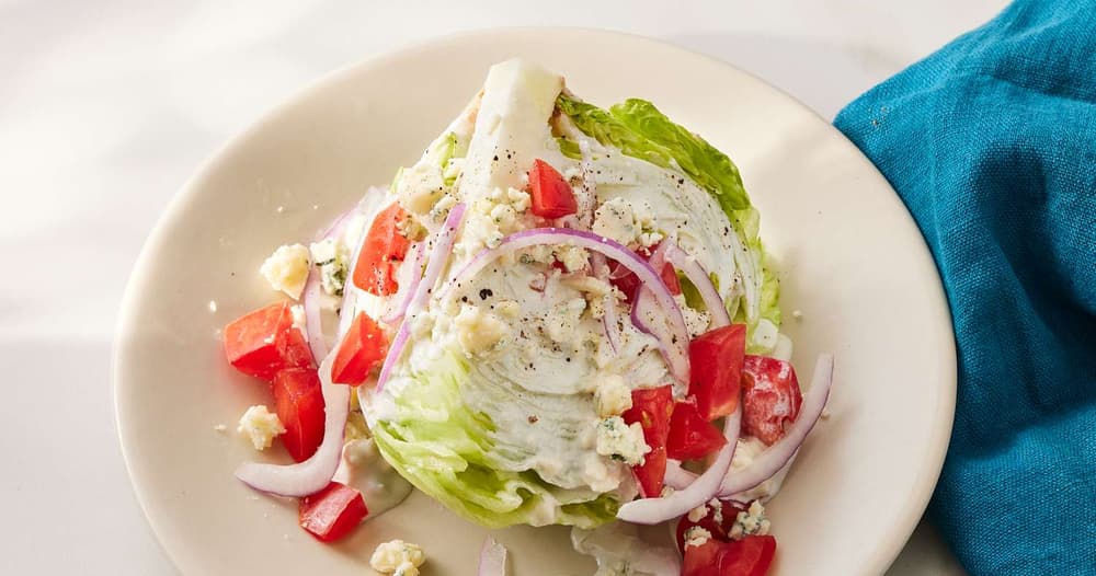 Wedge Salad with Blue Cheese Dressing Punchfork