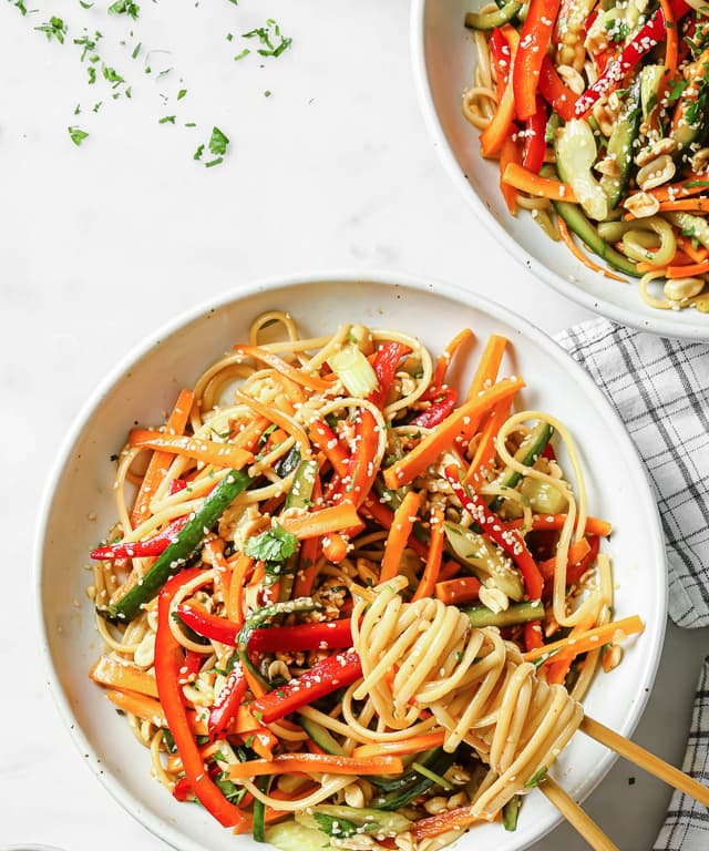 Healthy Asian Noodle Salad Punchfork
