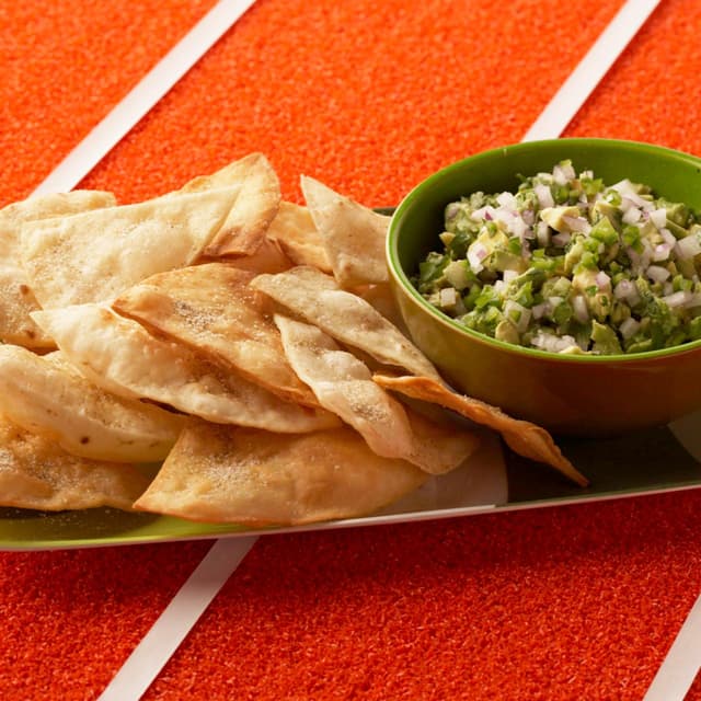 Guacamole with Cumin Dusted Tortillas Punchfork