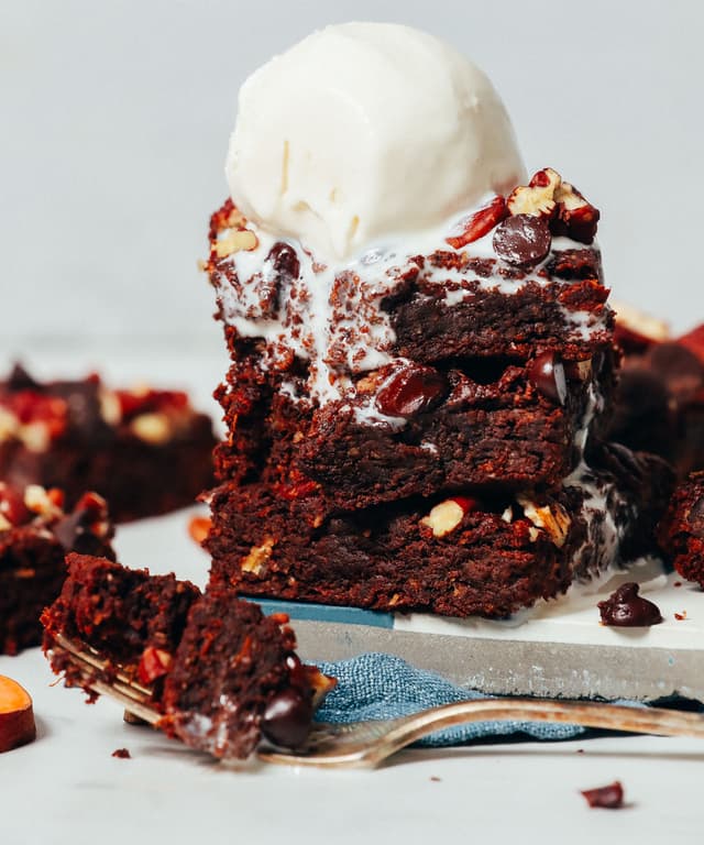 Fudgy Sweet Potato Brownies (V/Gf) Punchfork