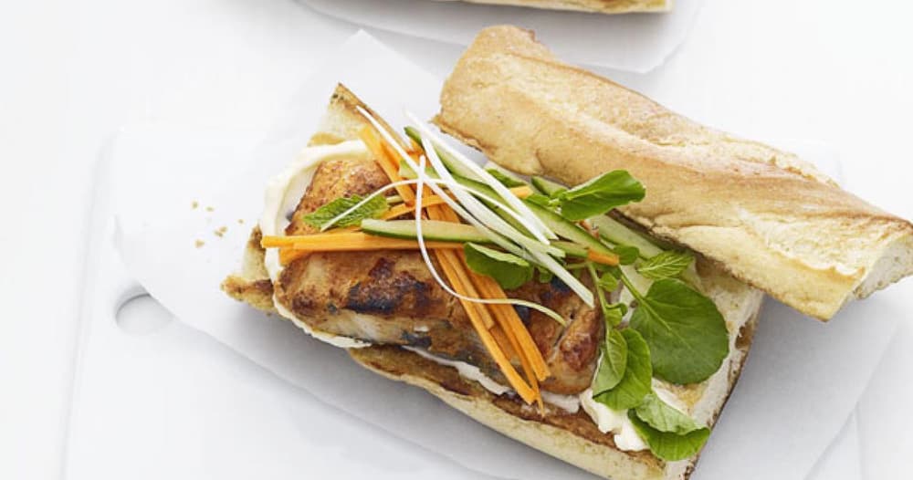 Curry and Coconut Mahi Mahi Sandwiches Punchfork