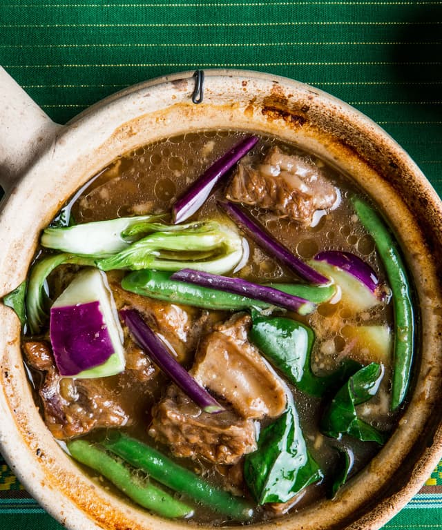 Pork, Vegetable, and Tamarind Stew (Sinigang) Punchfork