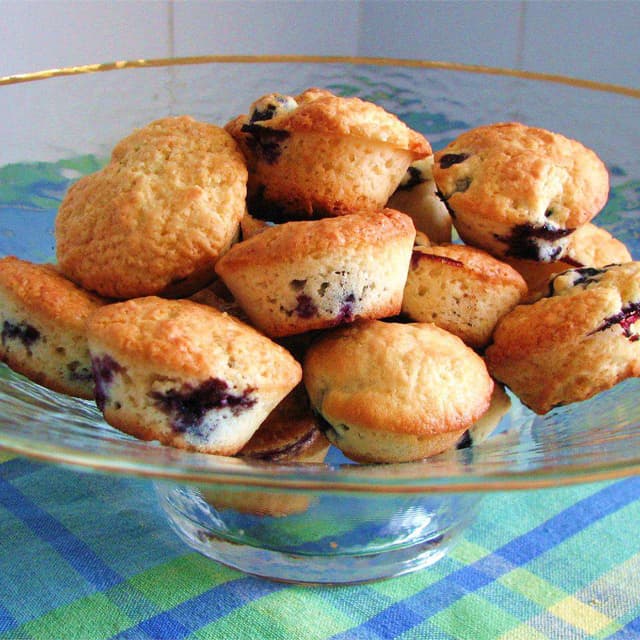 LowCholesterol Blueberry Muffins Punchfork