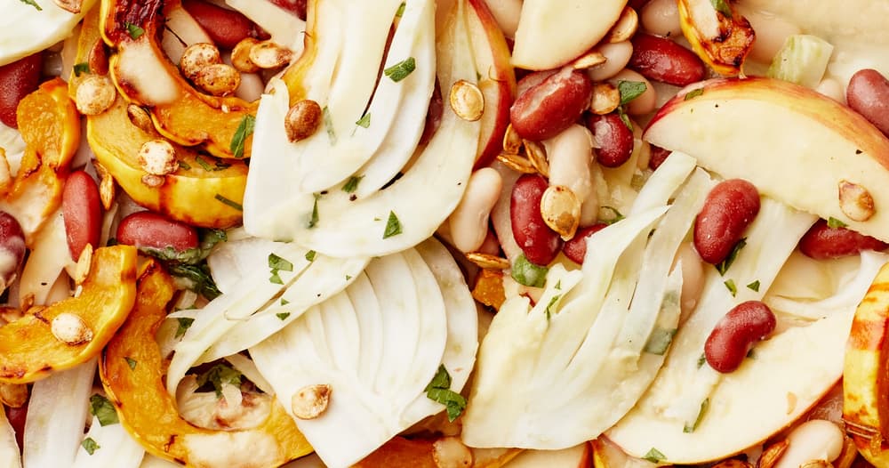 Bean and Vegetable Salad with Potlikker Vinaigrette Punchfork