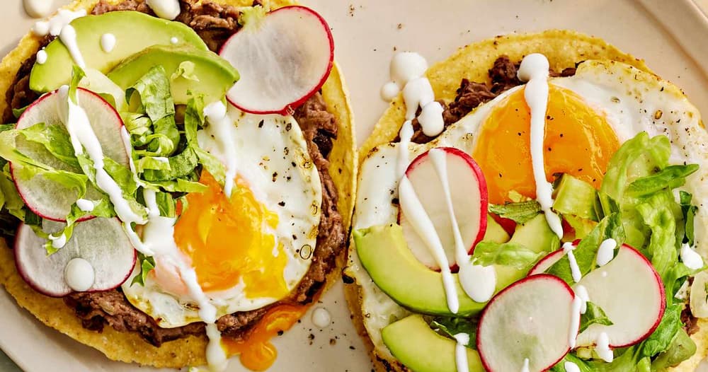 Black Bean and EggsOverEasy Tostadas Punchfork