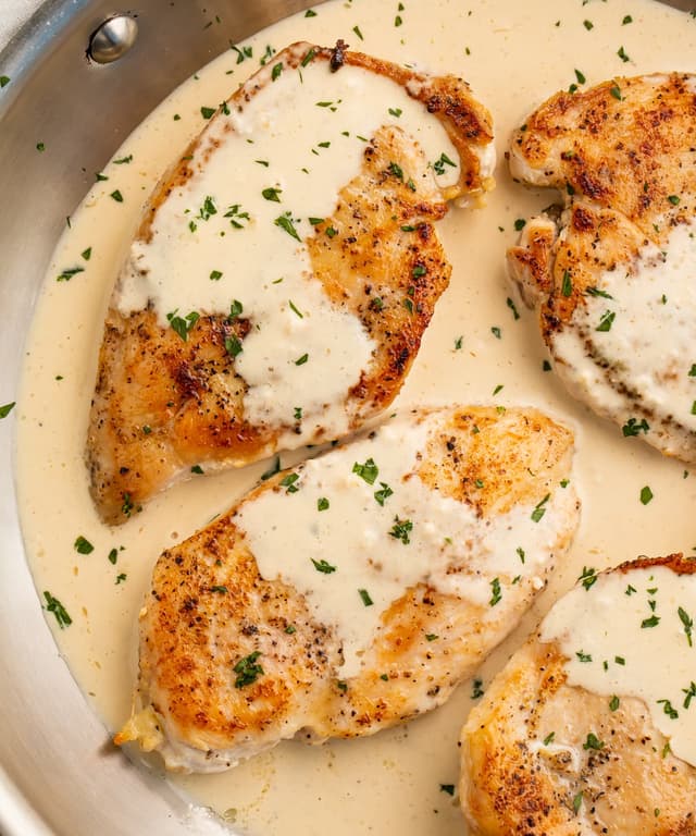 Cream Cheese Garlic Skillet Chicken Punchfork