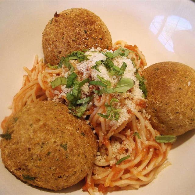 Faux Meat Balls Punchfork