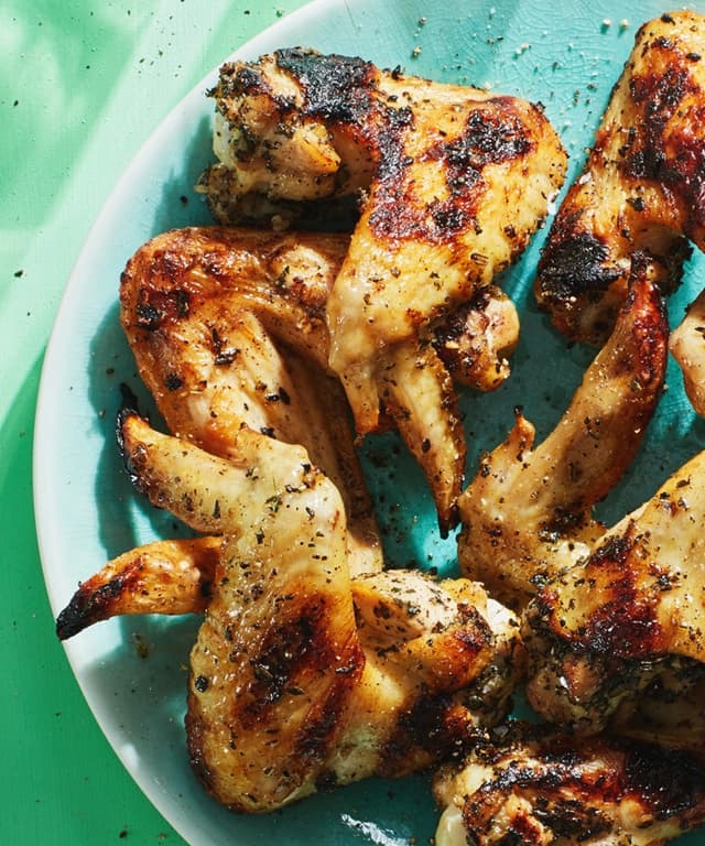 3Ingredient GarlicHerb Grilled Chicken Wings Punchfork