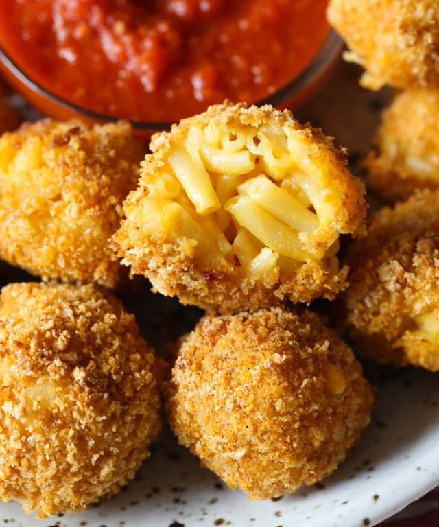 Air Fryer Mac and Cheese Balls Punchfork
