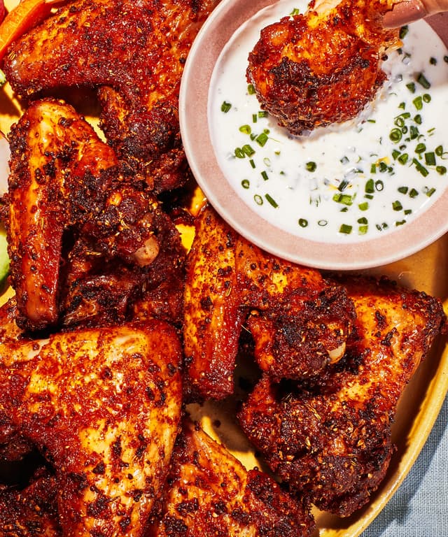 PastramiSpiced Chicken Wings Punchfork