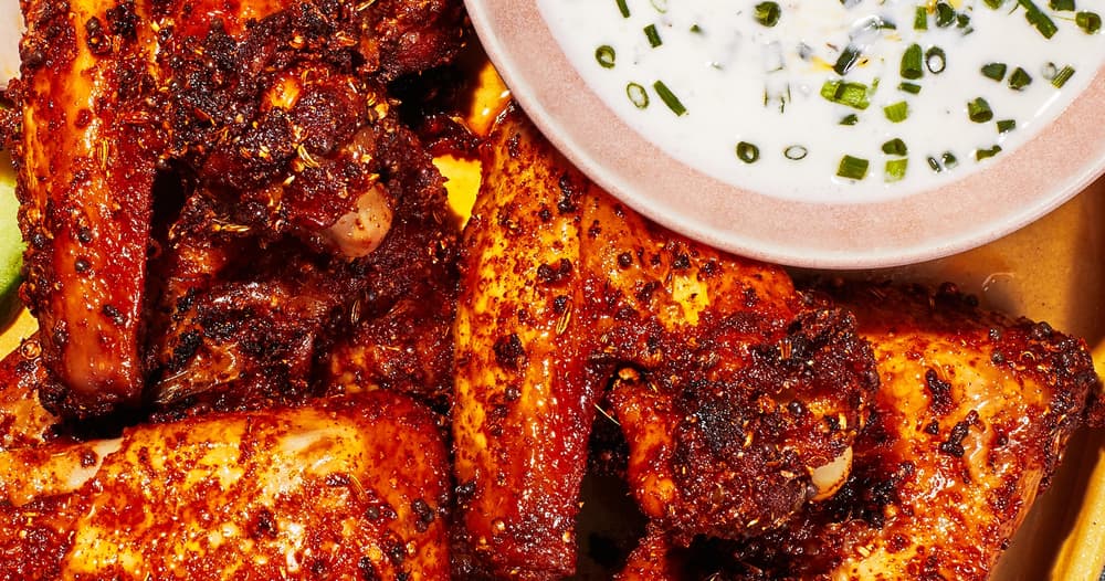 PastramiSpiced Chicken Wings Punchfork
