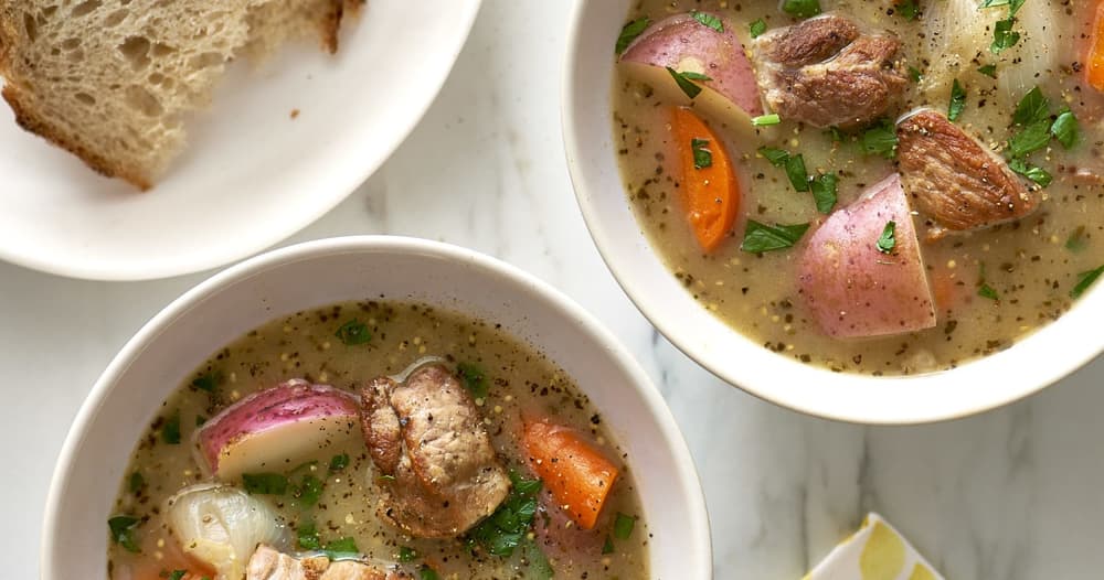 Slow Cooker Pork & Cider Stew Punchfork