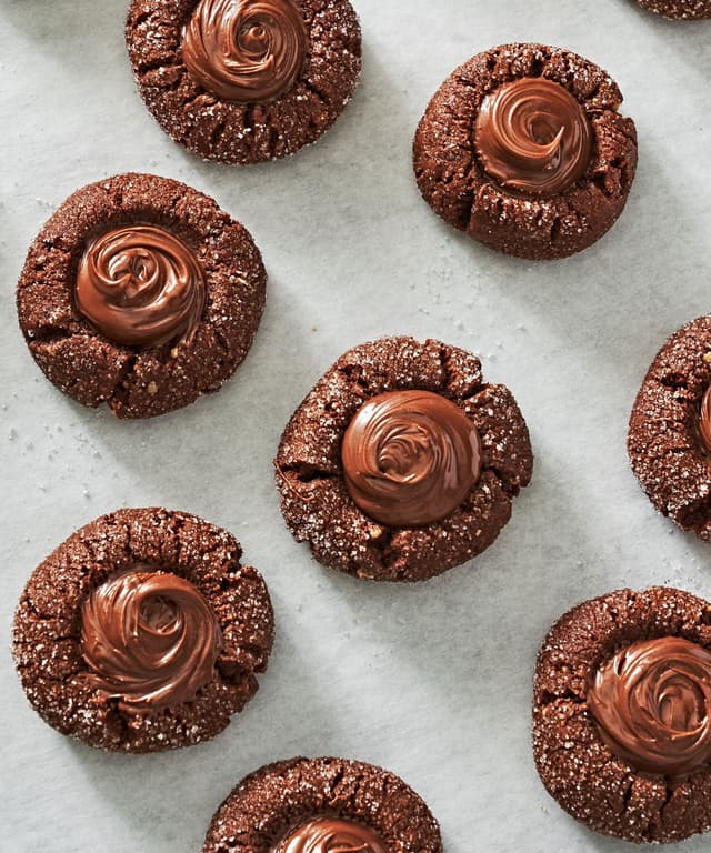 Chocolate Hazelnut Thumbprint Cookies Punchfork