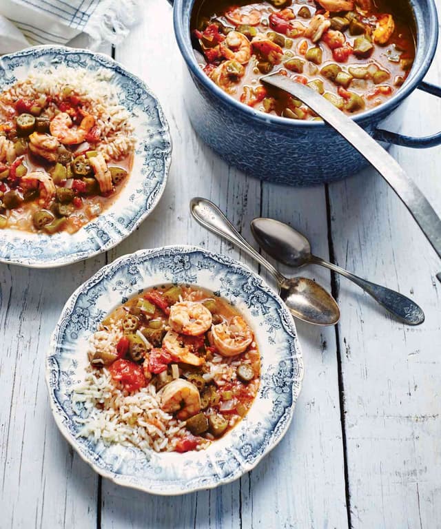 Shrimp and Okra Gumbo Punchfork