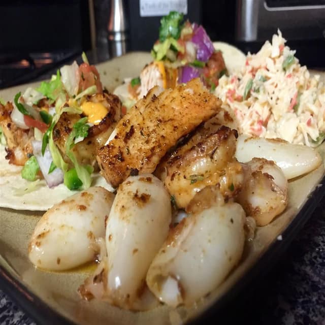 Spicy Cajun Shrimp Tacos Punchfork