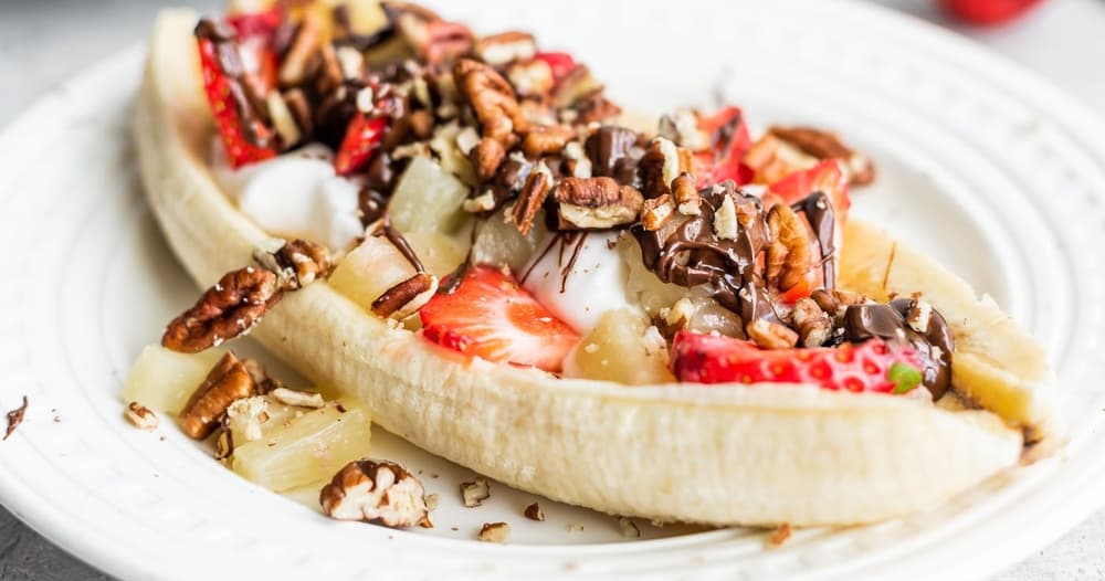 Healthy Vegan Banana Split Punchfork