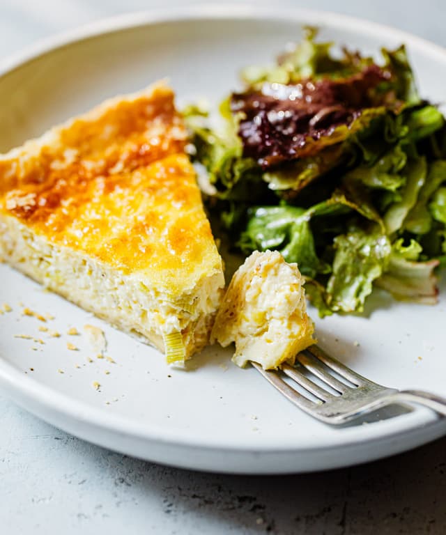 Gruyère Leek Quiche Punchfork