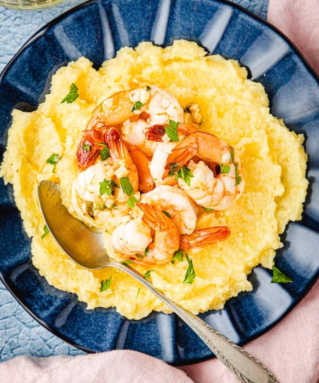 Shrimp and Polenta Punchfork