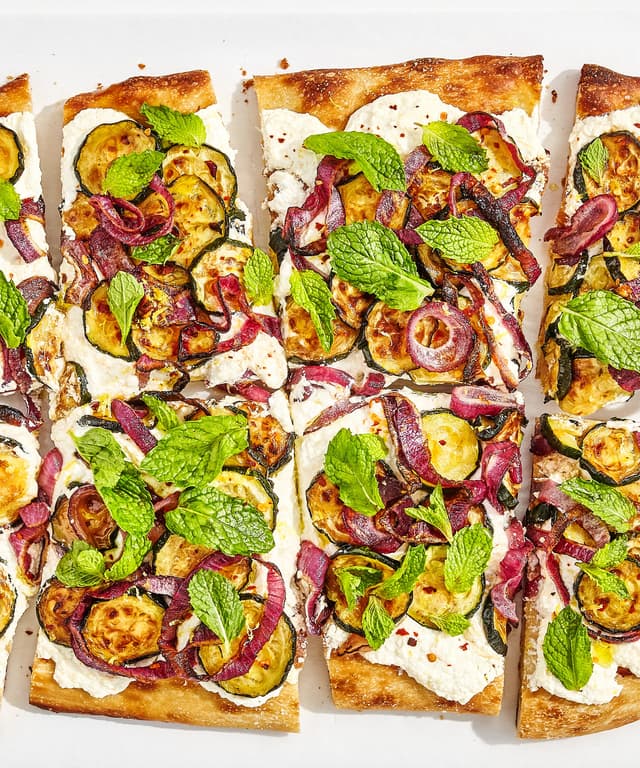 Caramelized Zucchini Flatbread Punchfork