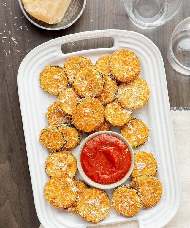 AirFried Zucchini Chips Punchfork