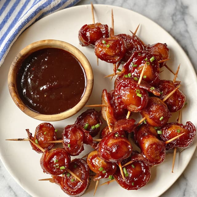 BaconWrapped Water Chestnuts Punchfork