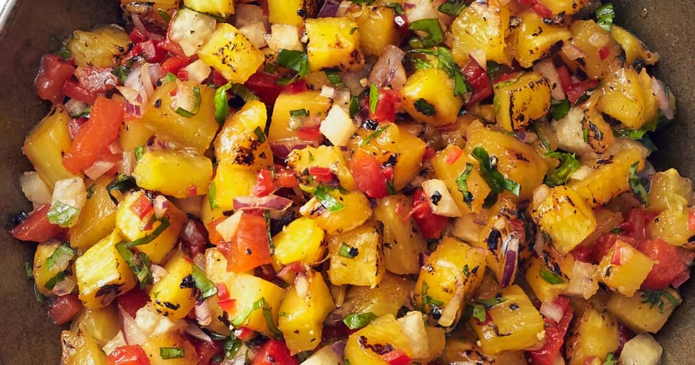 Grilled PineappleJicama Salsa Punchfork