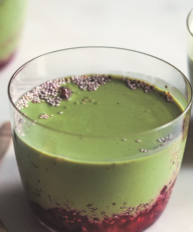 Matcha Panna Cotta Punchfork