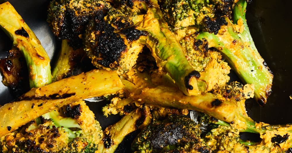 Grilled Mustard Broccoli Punchfork