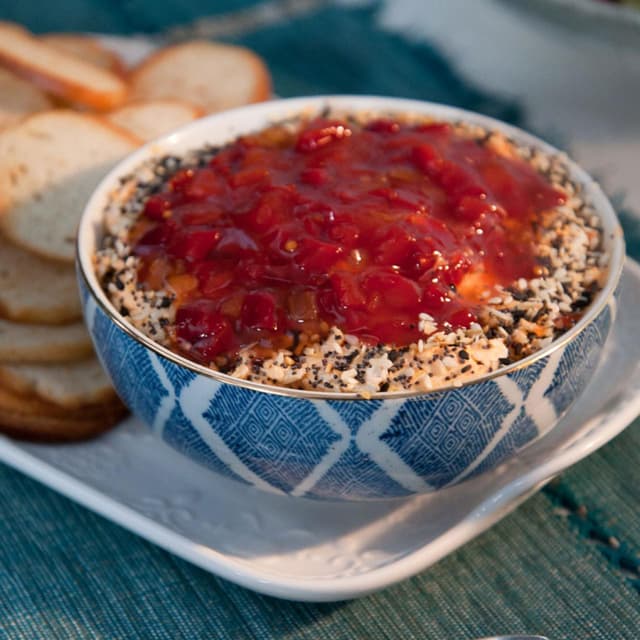 Sweet Pepper Everything Bagel Dip Punchfork