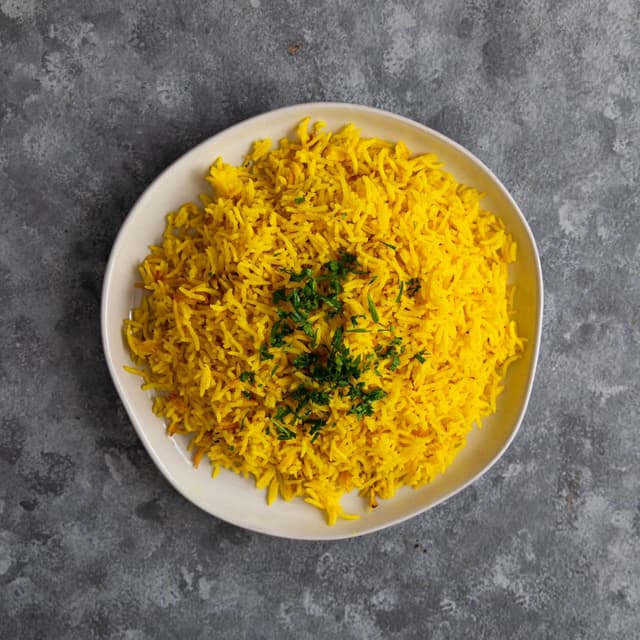 Halal CartStyle Yellow Rice Punchfork