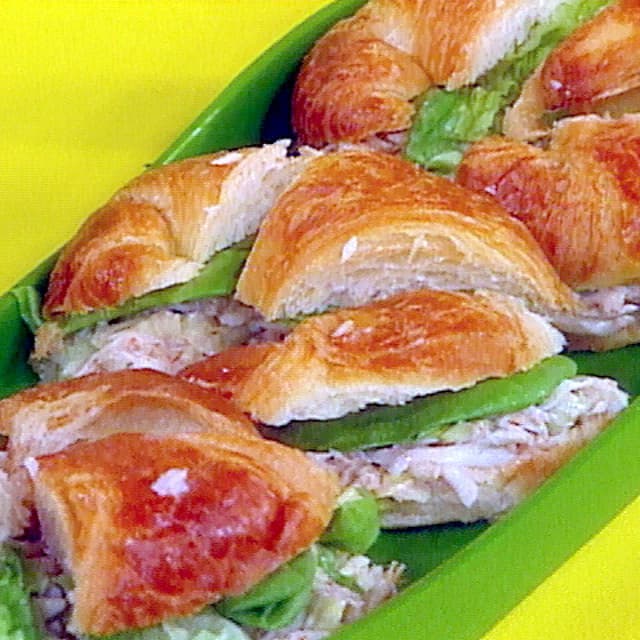 AcadianStyle Crab Salad on Croissants Punchfork