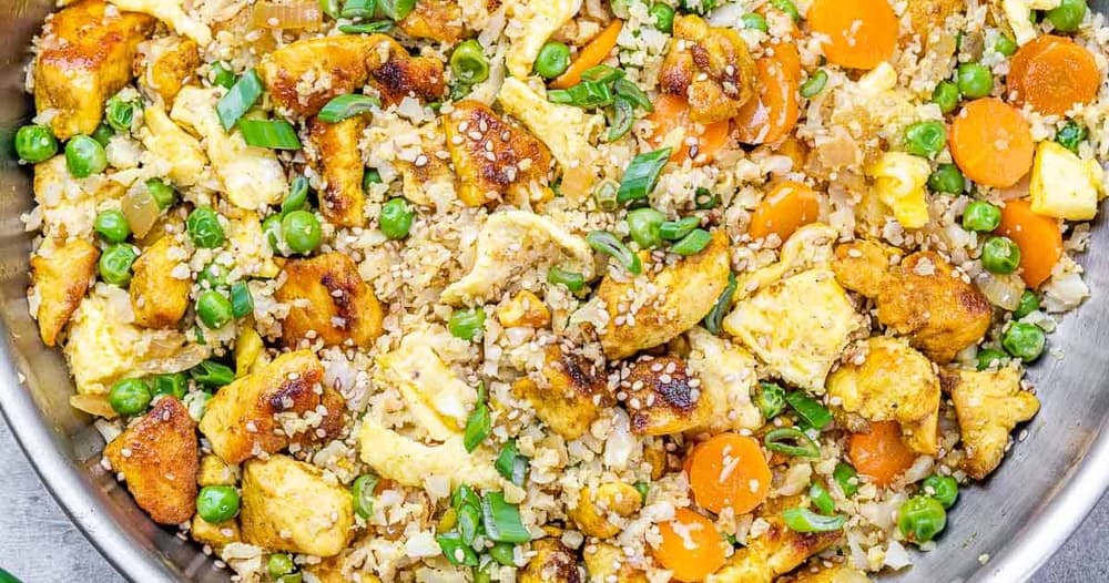 Healthy Chicken Cauliflower Fried Rice Punchfork