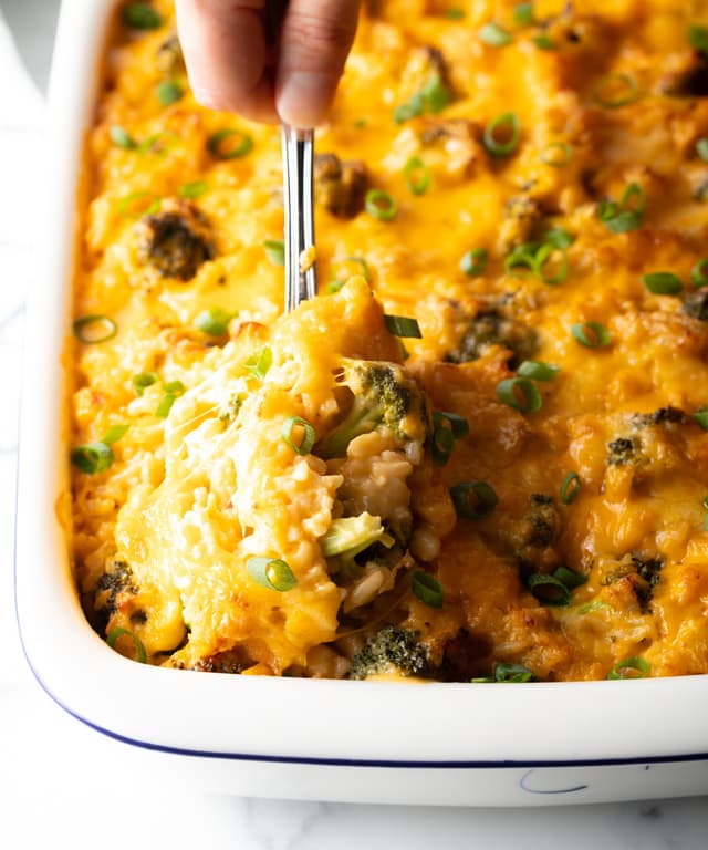 Broccoli Rice Cheese Casserole Punchfork