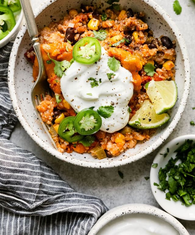 Southwest Chicken Quinoa Casserole Punchfork