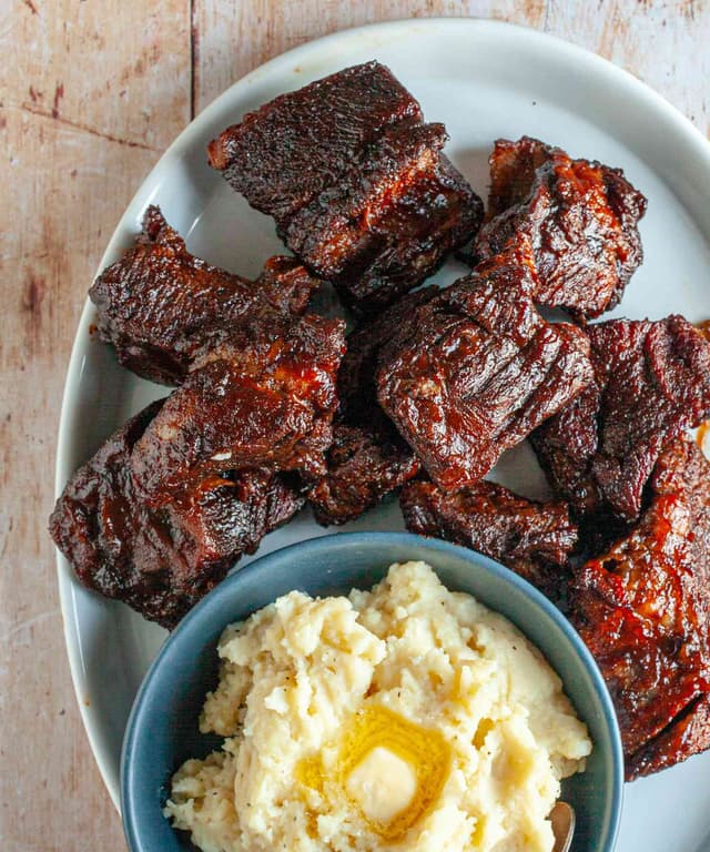 Braised Short Ribs with Root Beer BBQ Sauce Punchfork