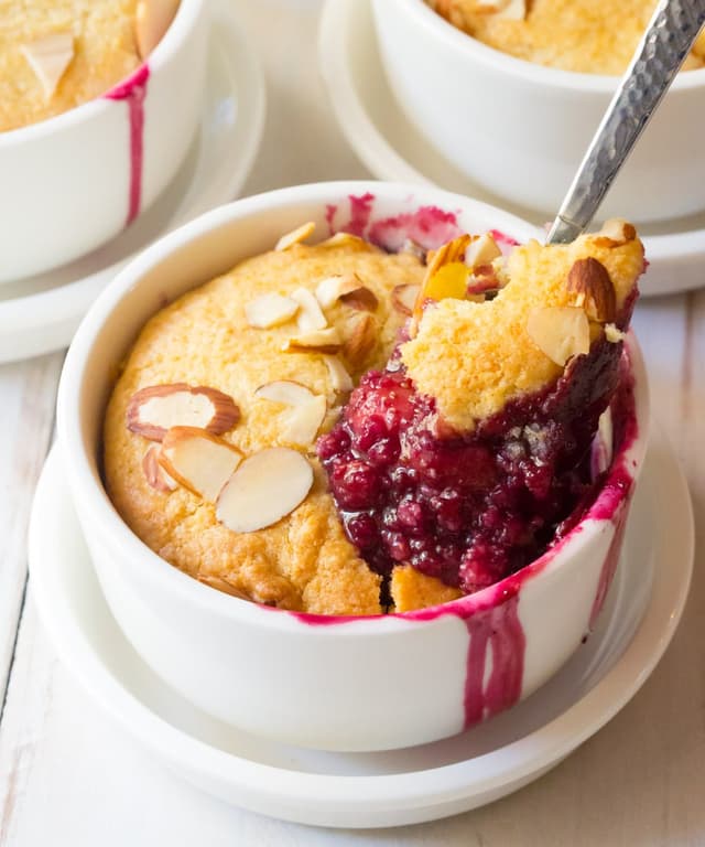 Mixed Berry Cobbler Cups Punchfork