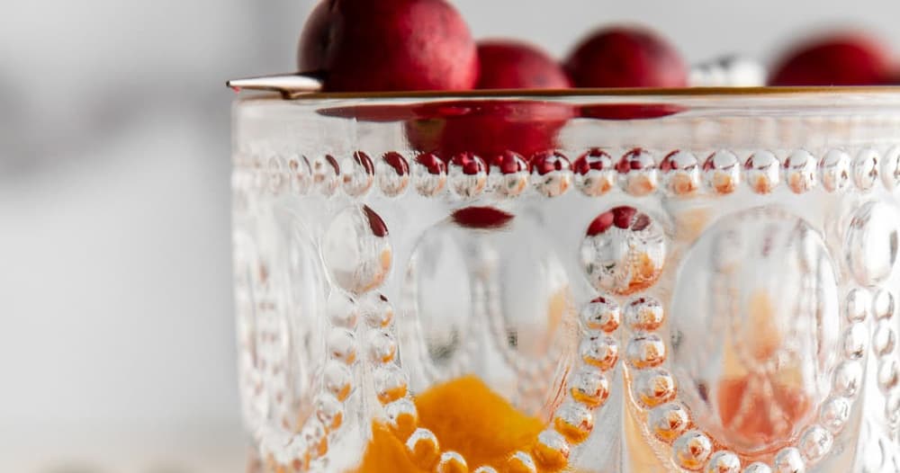 Cranberry Old Fashioned Punchfork