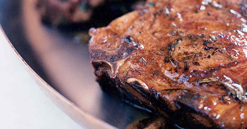 PanFried Veal Chops with Lemon and Rosemary Punchfork