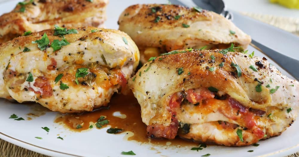 Scalloped PotatoStuffed Chicken Punchfork