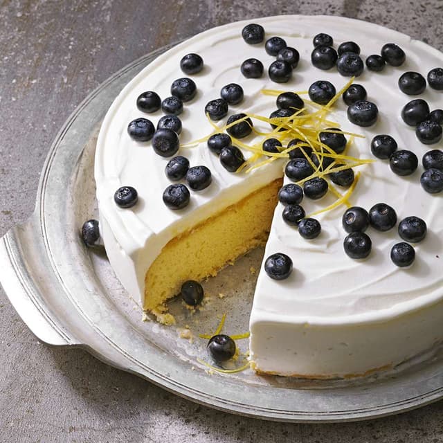 Blueberry Lemon Curd Ice Cream Cake Punchfork