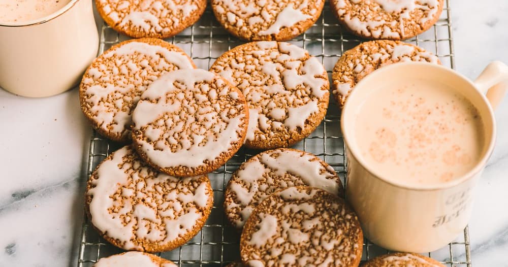 Eggnog Iced Oatmeal Cookies Punchfork