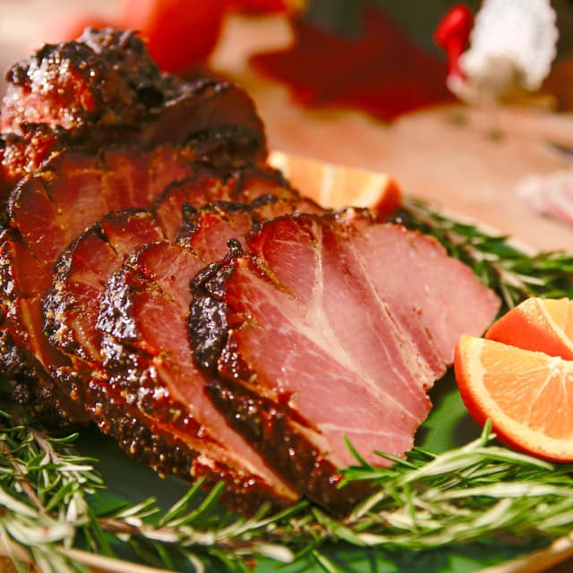 Orange Marmalade Glazed Ham Punchfork