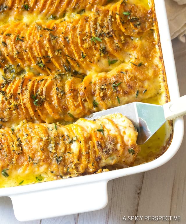 Scalloped Sweet Potato Au Gratin Punchfork